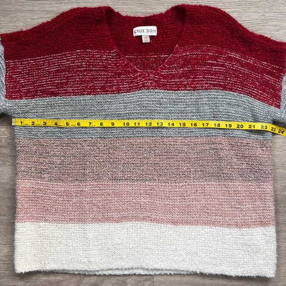 Knox Rose Striped Colorblock Sweater | XL | Boxy, Oversized Fit - Picture 4 of 4